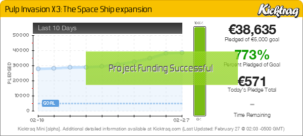 Pulp Invasion X3: The Space Ship Expansion - Kicktraq Mini