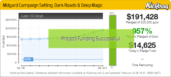 Midgard Campaign Setting: Dark Roads & Deep Magic -- Kicktraq Mini