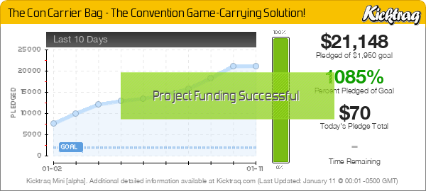 The Con Carrier Bag - The Convention Game-Carrying Solution! -- Kicktraq Mini