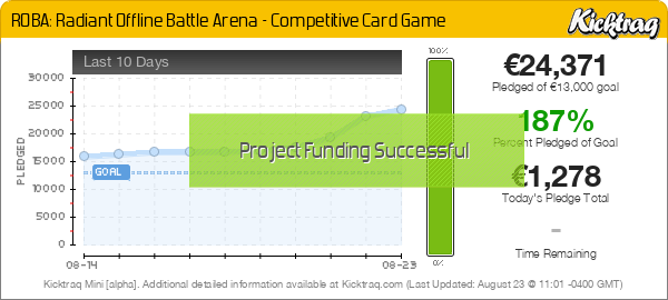 ROBA: Radiant Offline Battle Arena - Competitive Card Game -- Kicktraq Mini