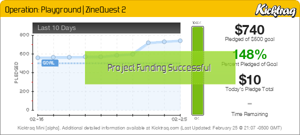 Operation: Playground | ZineQuest 2 -- Kicktraq Mini