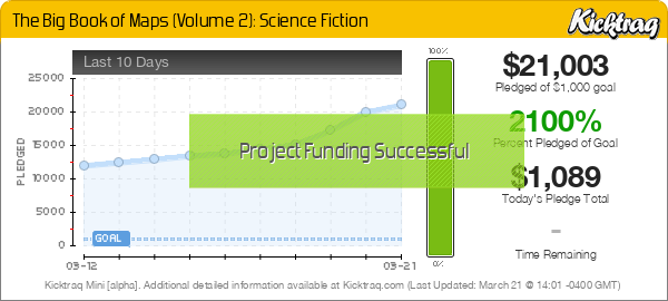 The Big Book of Maps (Volume 2): Science Fiction -- Kicktraq Mini