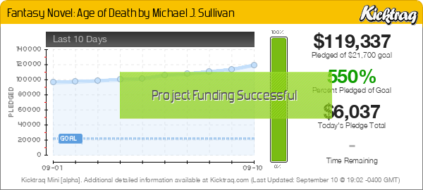 Fantasy Novel: Age of Death by Michael J. Sullivan -- Kicktraq Mini