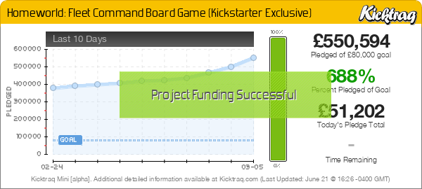 Homeworld: Fleet Command Board Game (Kickstarter Exclusive) - Kicktraq Mini