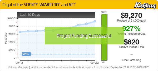 Crypt of the SCIENCE-WIZARD DCC and MCC - Kicktraq Mini