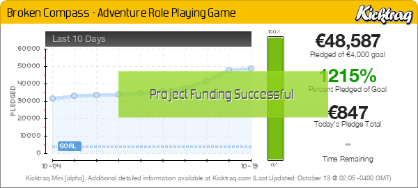 Broken Compass - Adventure Role Playing Game -- Kicktraq Mini