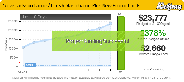 Steve Jackson Games' Hack & Slash Game, Plus New Promo Cards - Kicktraq Mini